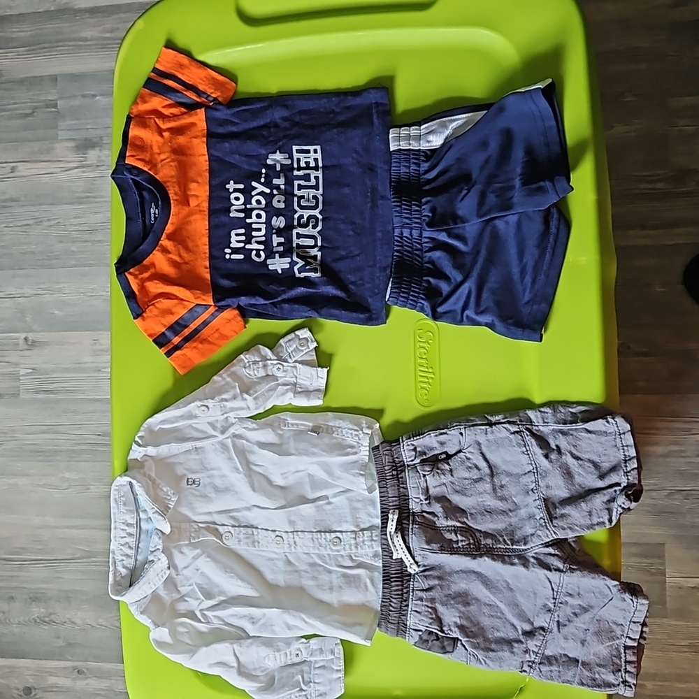 3/2O$ Obaïbi matching set baby boy size 6 months George matching set 3-6 months